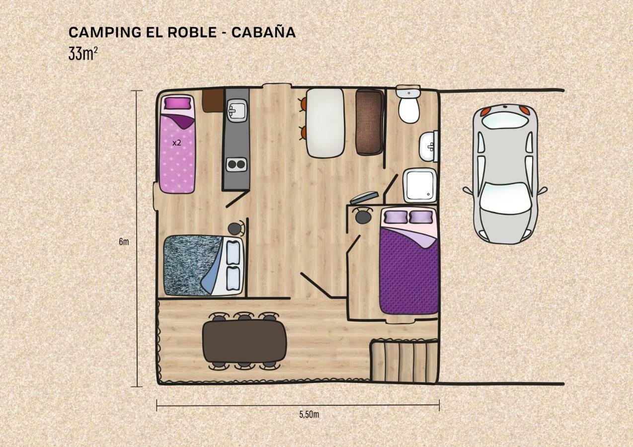 Camping El Roble Valderrobres Buitenkant foto